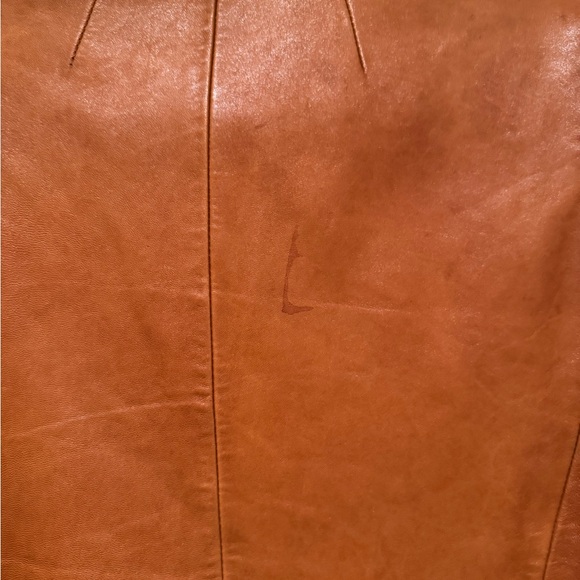 Vintage Wilson Brown Leather Blazer Tailored Notched Lapel with pockets - Picture 7 of 9